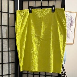 Soho Apparel Bright Yellow Pencil Skirt